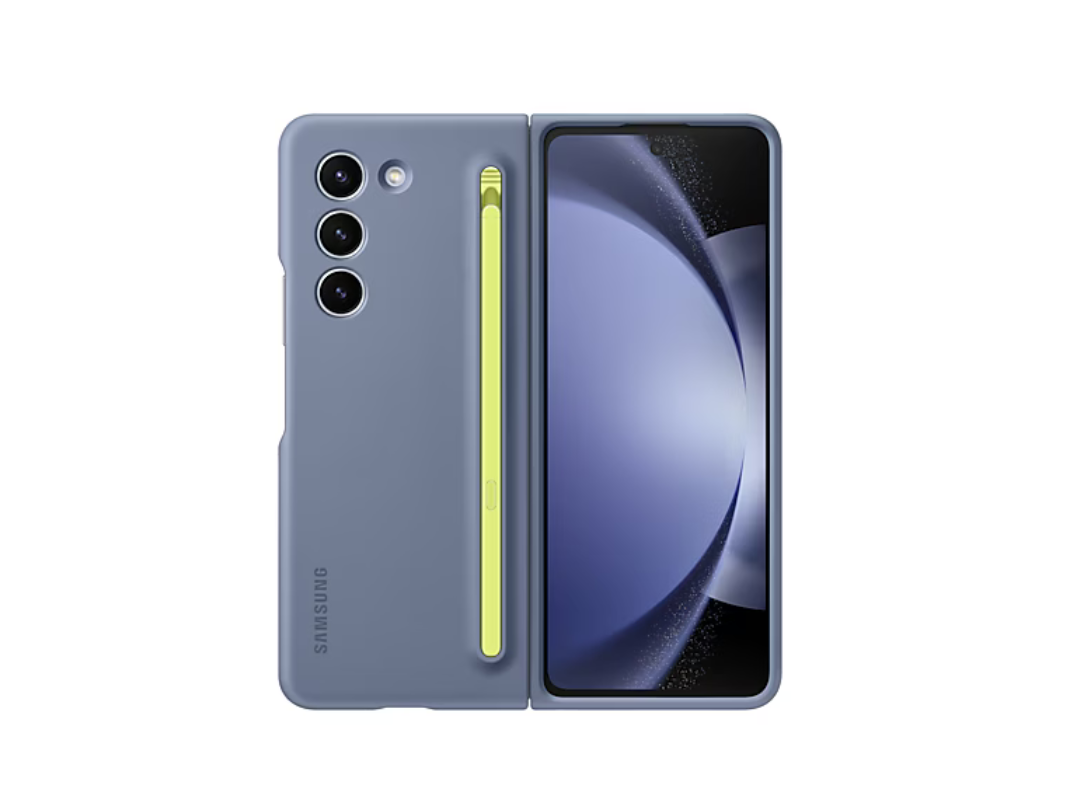 Buy Samsung Galaxy Z Fold5 Slim S Pen Case - Blue for Protection in Qatar Buy Samsung Galaxy Z Fold5 Slim S Pen Case - Blue for Protection in Qatar